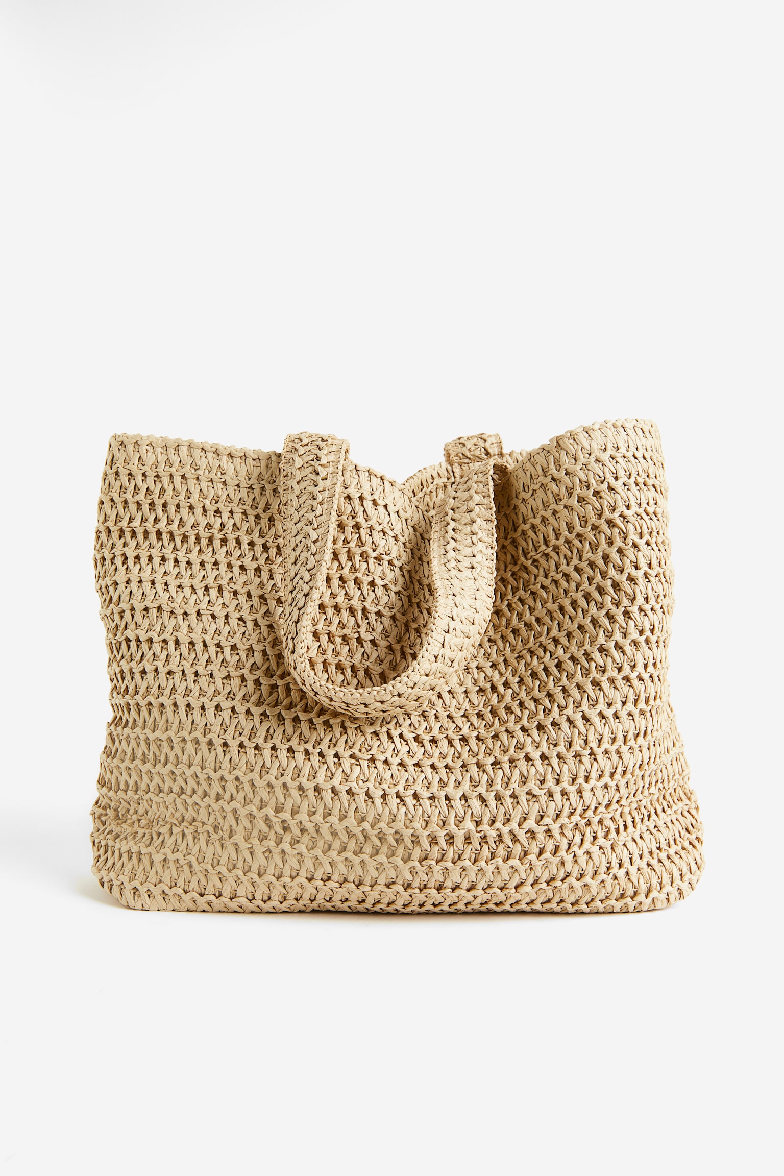 Straw Shopper - Beige - 3