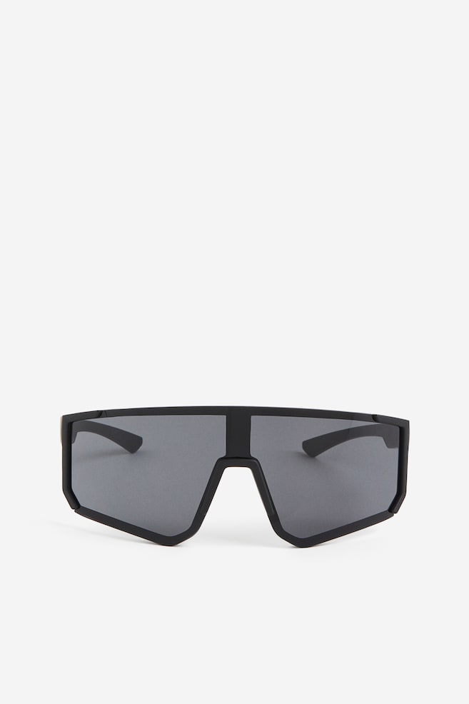 Shatterproof sports sunglasses - Black - 1