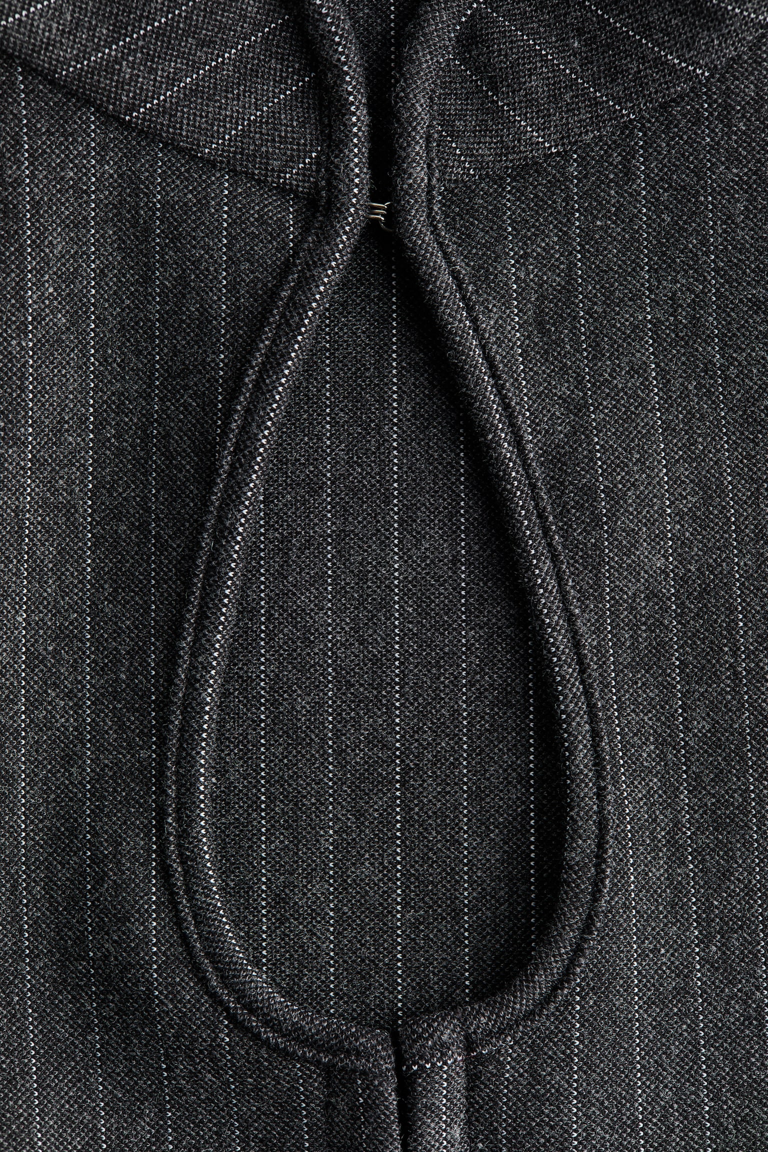 Женский топ H&M Piqué Keyhole Top, цвет: Тёмный серый меланжевый — фото 7
