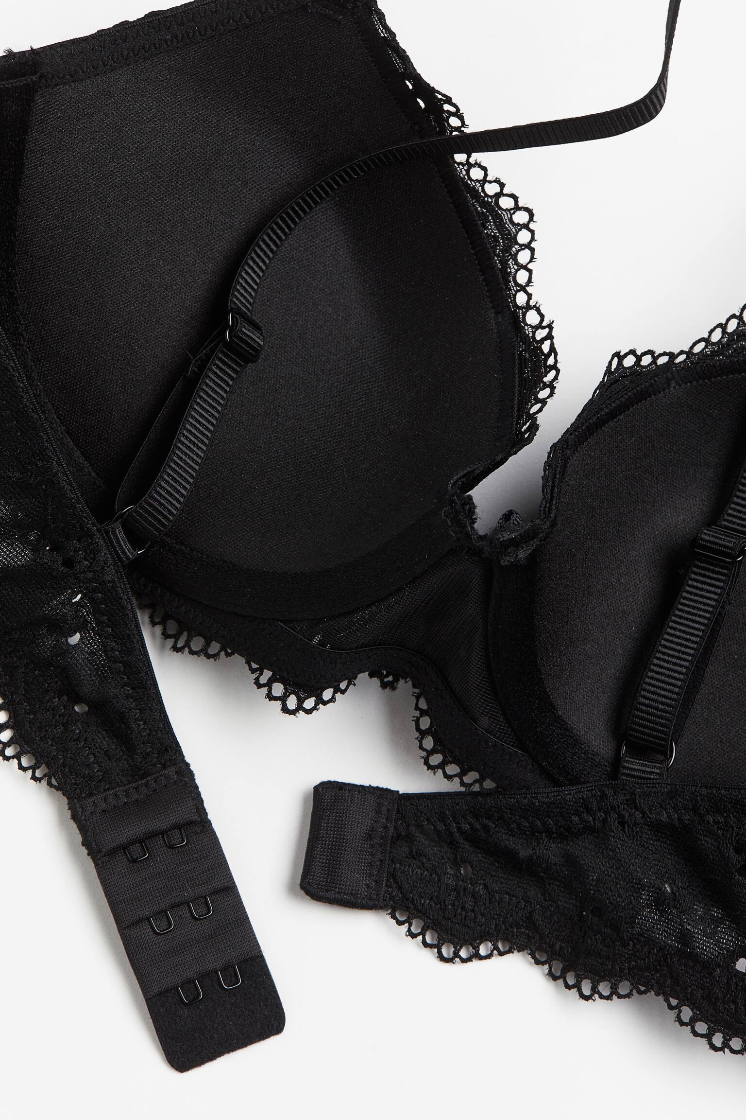 Áo lót ren nâng ngực - Màu đen - 2