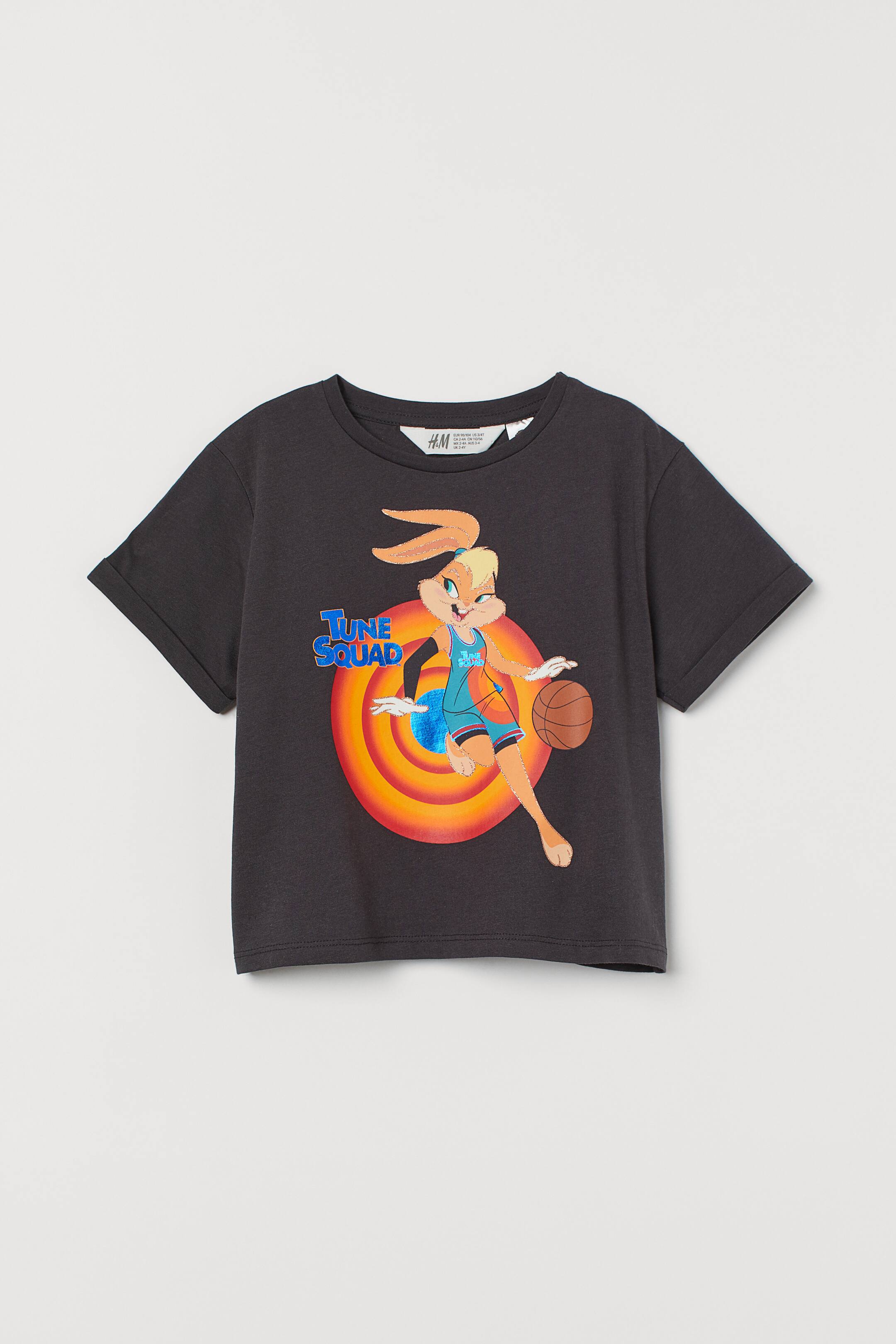 Grotere afbeelding bekijken: T-shirt met motief - Donkergrijs/Space Jam 2 - KINDEREN | H&M BE 1