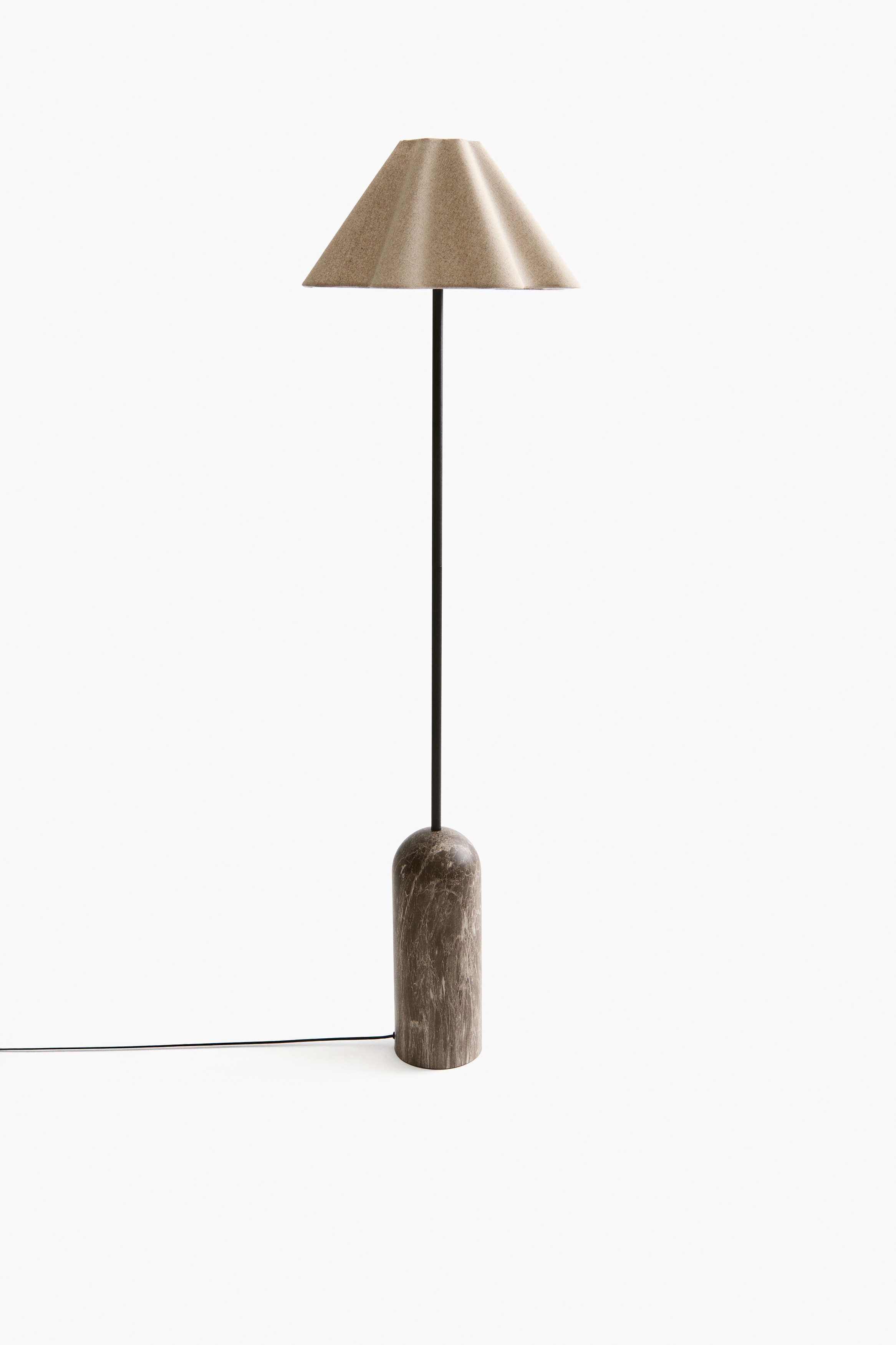 Marble-look floor lampModel