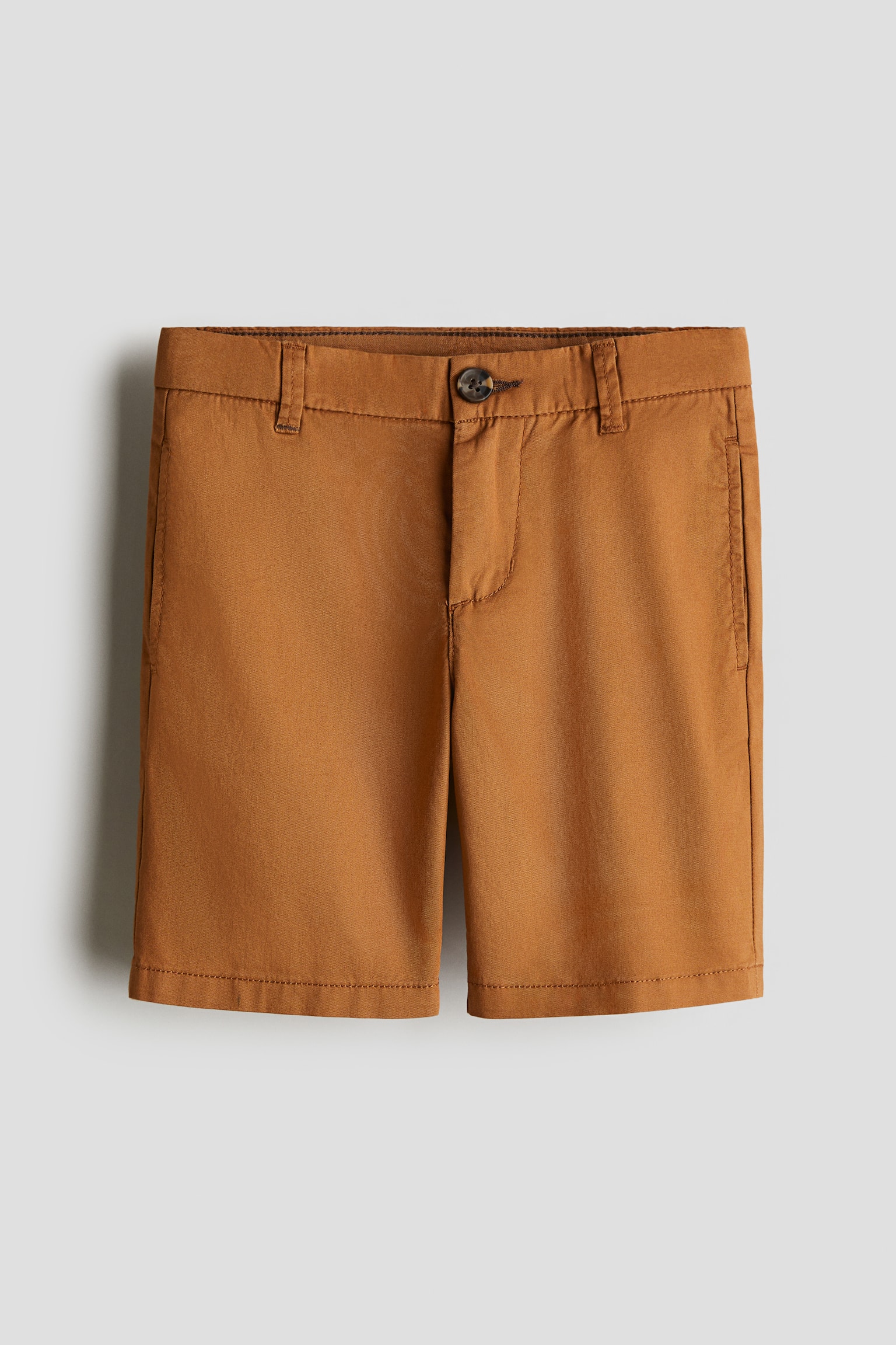 Cotton chino shorts - Brown/Dark grey/Light beige/Bright green - 1