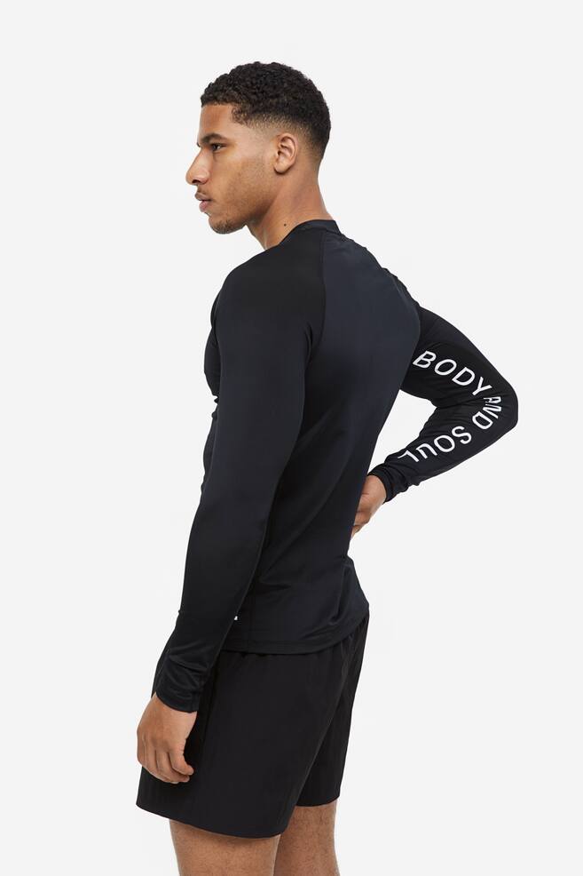 Long-sleeved swim top - Black/Body and Soul - 1