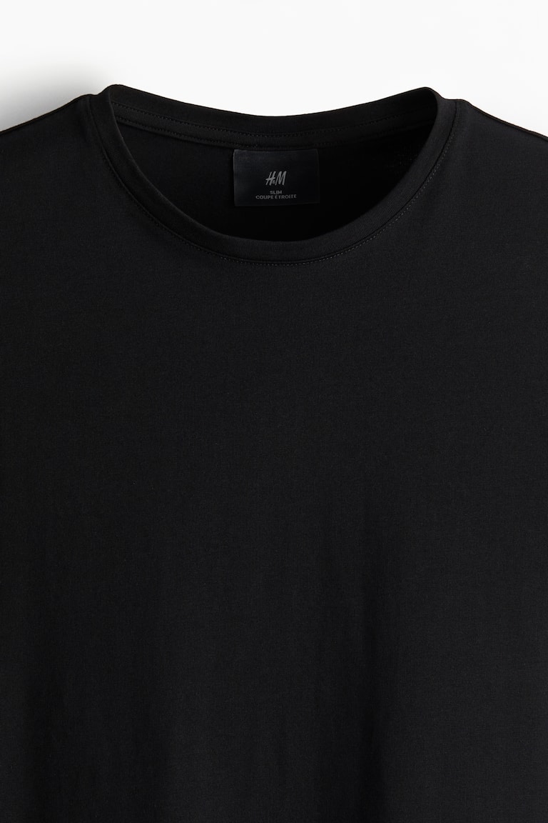 5-pack Slim Fit T-shirts - White/black - Men | H&M US