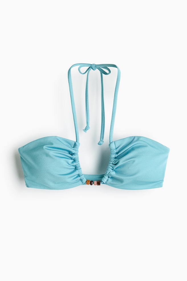 Padded halterneck bikini top - Turquoise/Light purple/Dark purple/Bright blue - 1