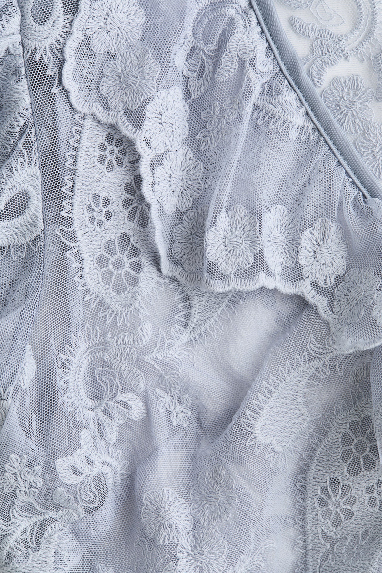 Embroidered Flounced Blouse - image 3