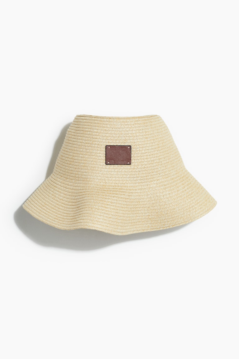 Straw Bucket Hat - Light beige - Ladies | H&M US display picture 1