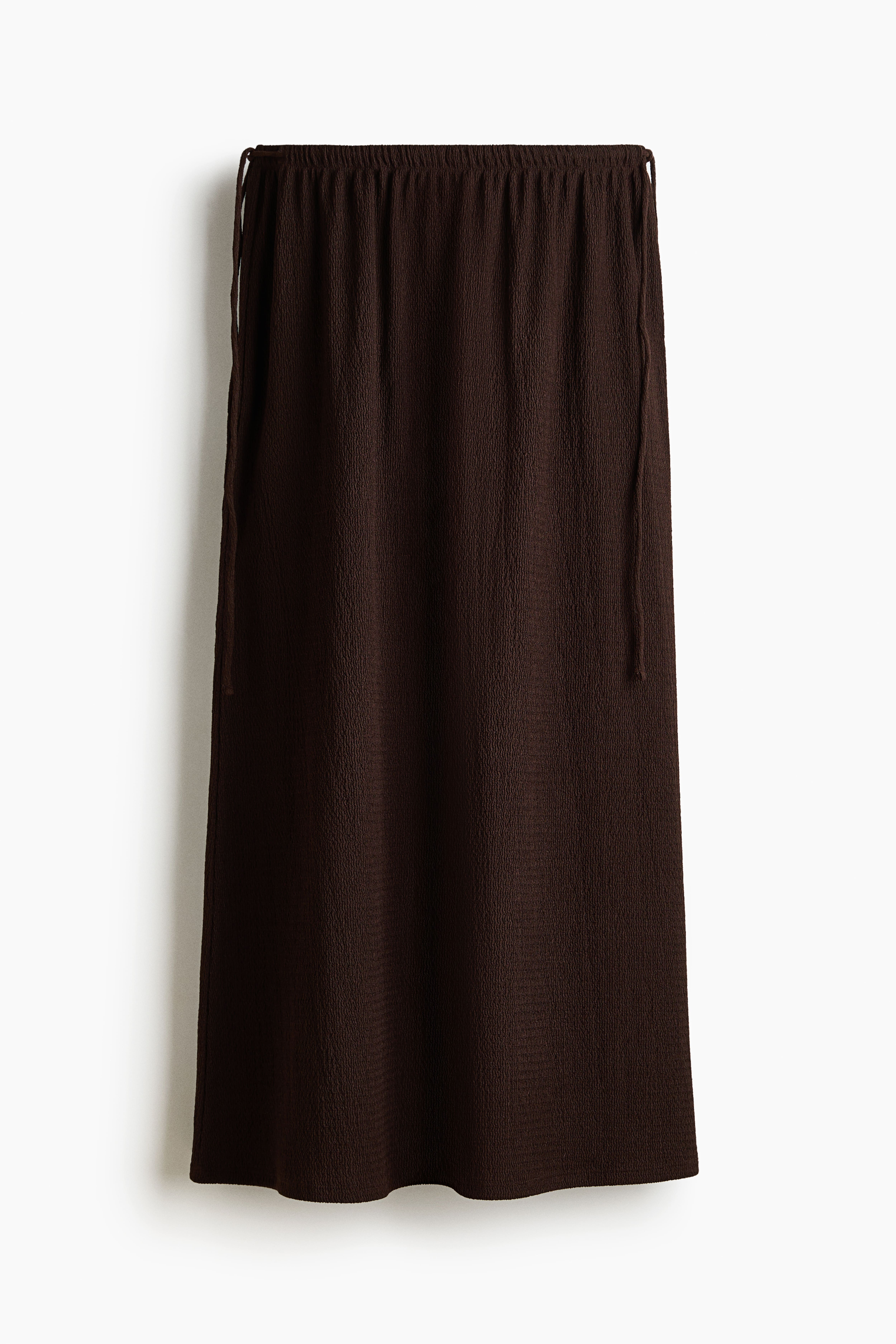 Crinkled Drawstring Skirt