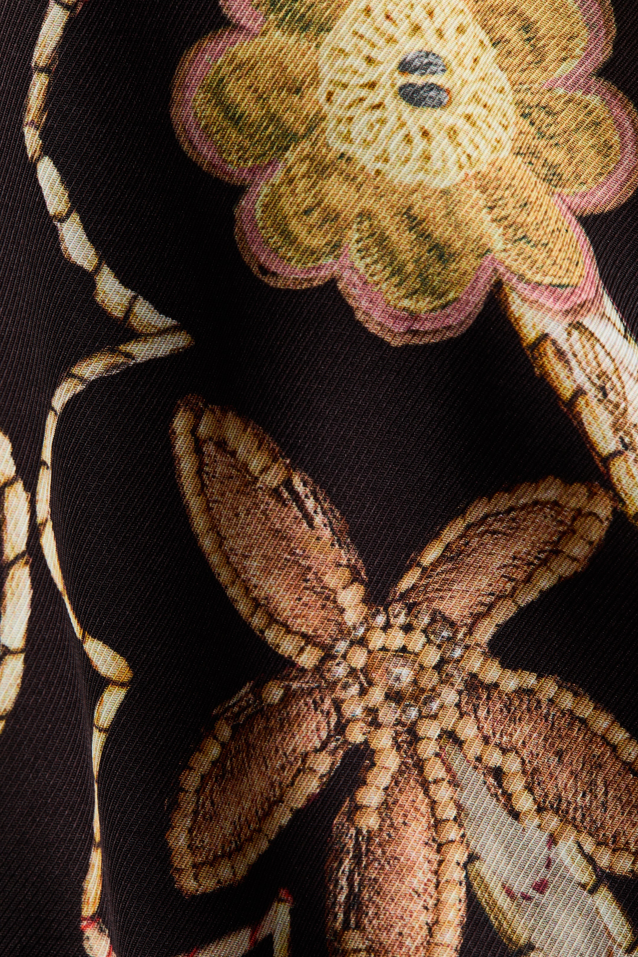 Chemise à enfiler avec imprimé fleuri