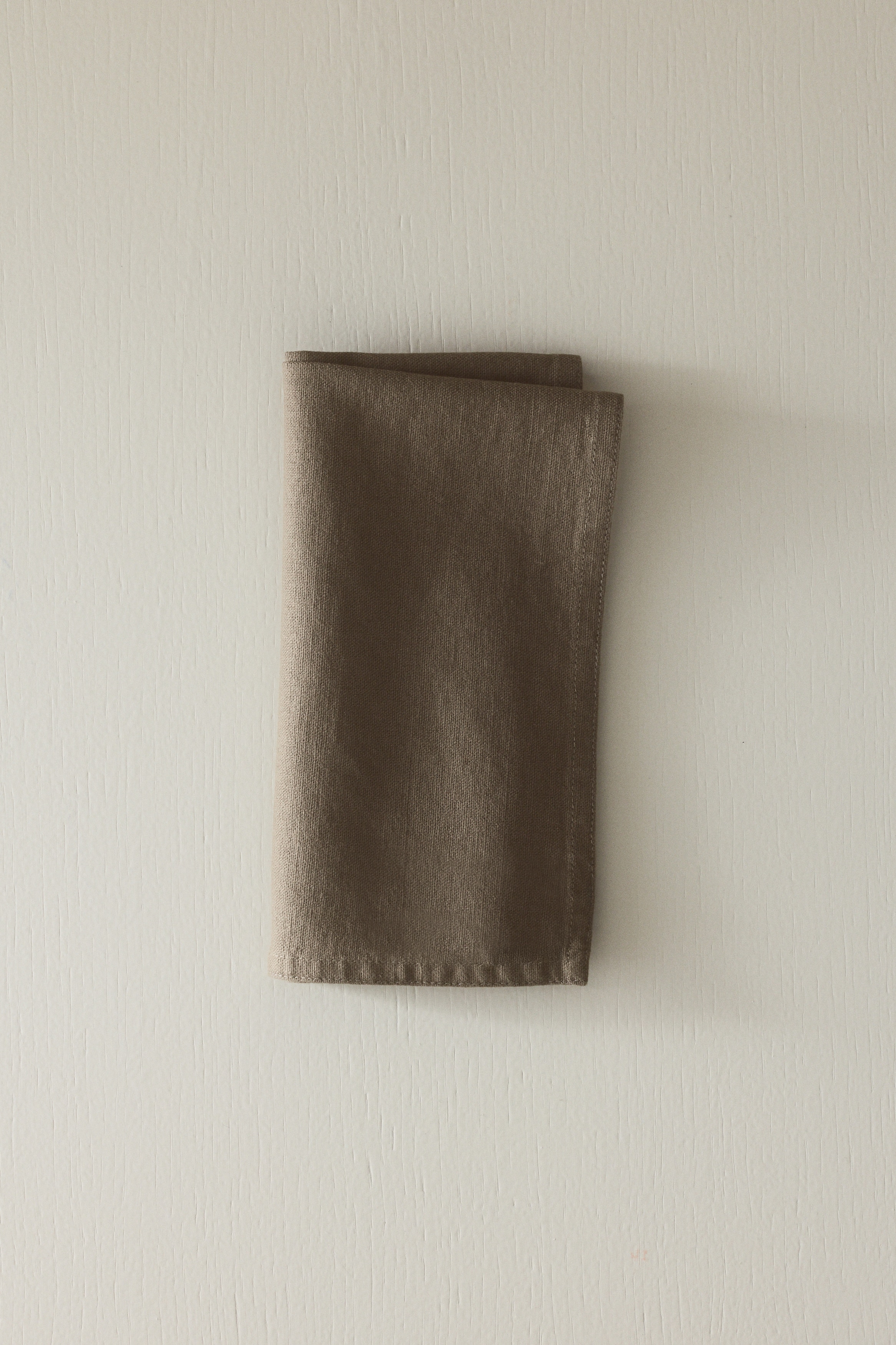 4-Pack Linen-Blend Napkins - Taupe/Khaki green/Yellow/Beige/White