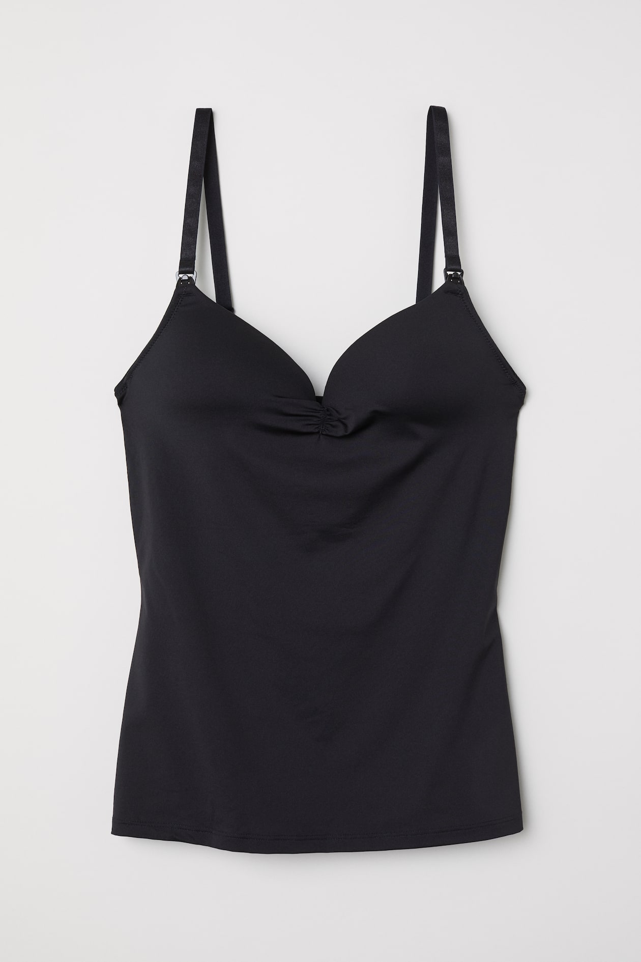 Microfibre nursing top - Sleeveless - Black - Ladies | H&M GB