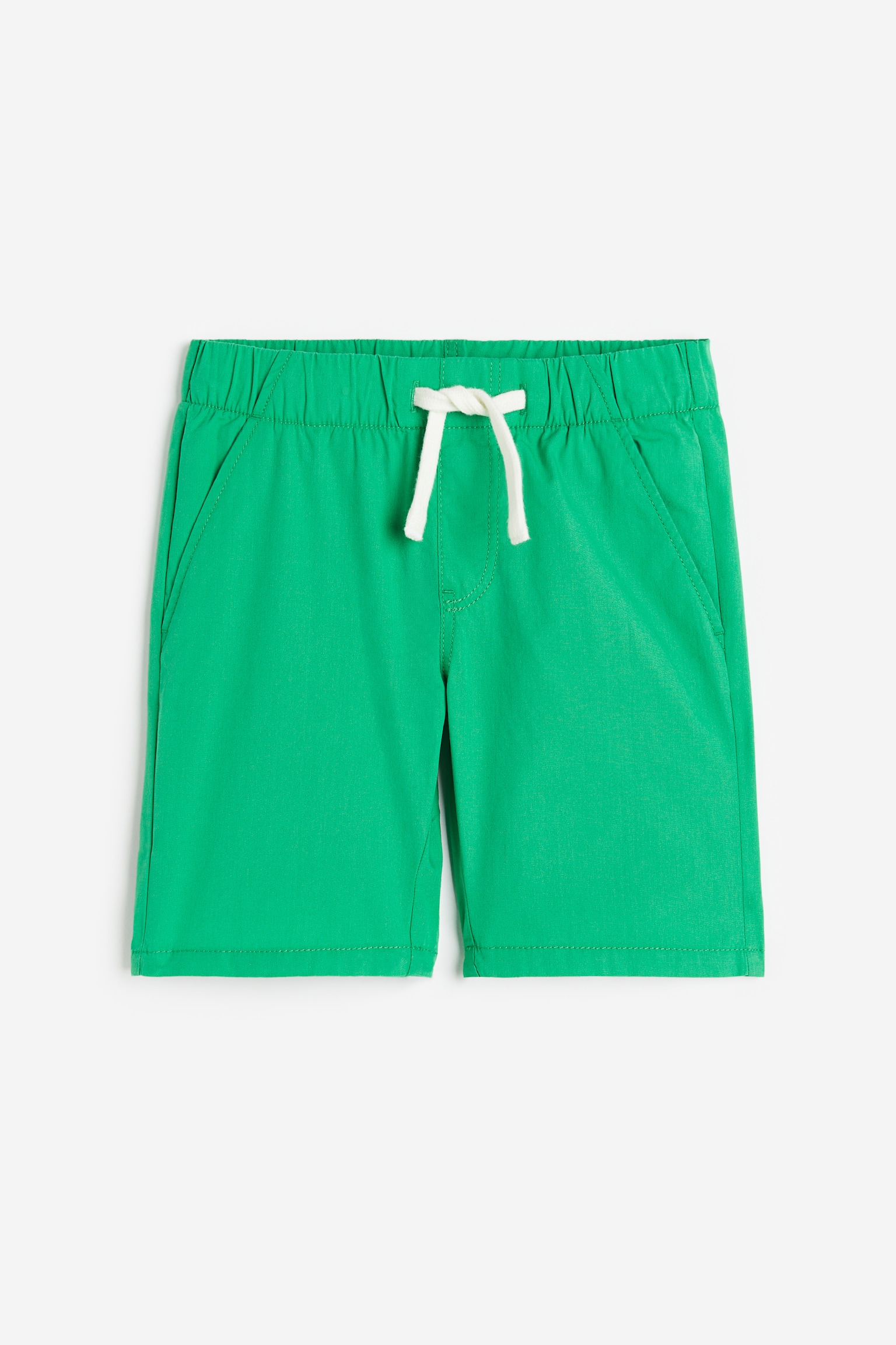 Cotton shorts - Bright green/Dark turquoise/Striped/Navy blue/Light turquoise - 1