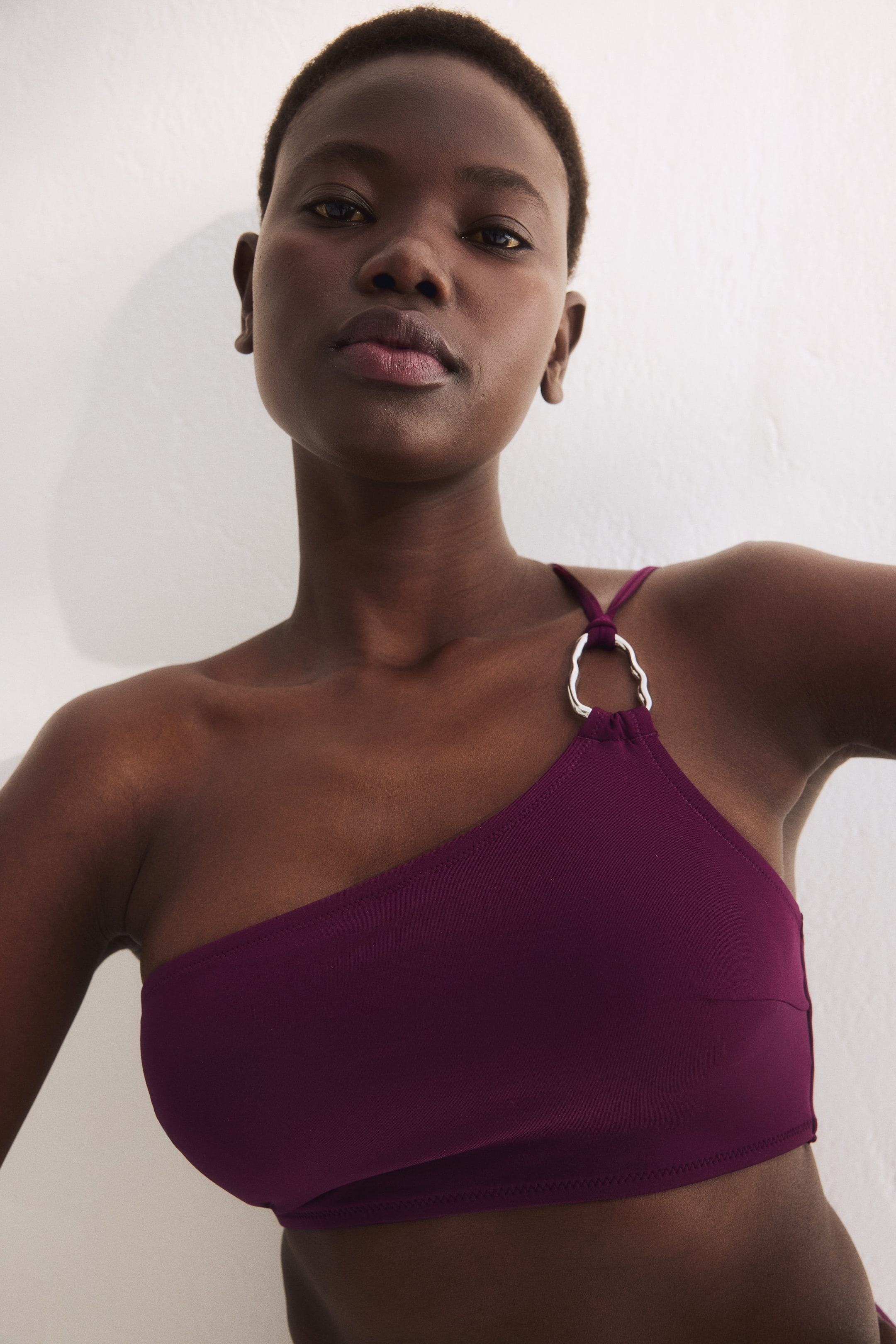Padded One-Shoulder Bikini Top