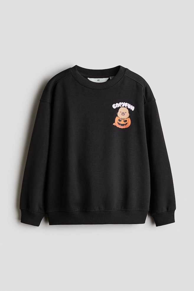 Sudadera estampada con interior cepillado - Gris antracita/CapyFun/Violeta oscuro/Snoopy/Crema/Miffy/Violeta claro/Kuromi/Rosa/SmileyWorld®/Blanco/Las guerreras K-pop/Azul claro/Cinnamoroll - 1