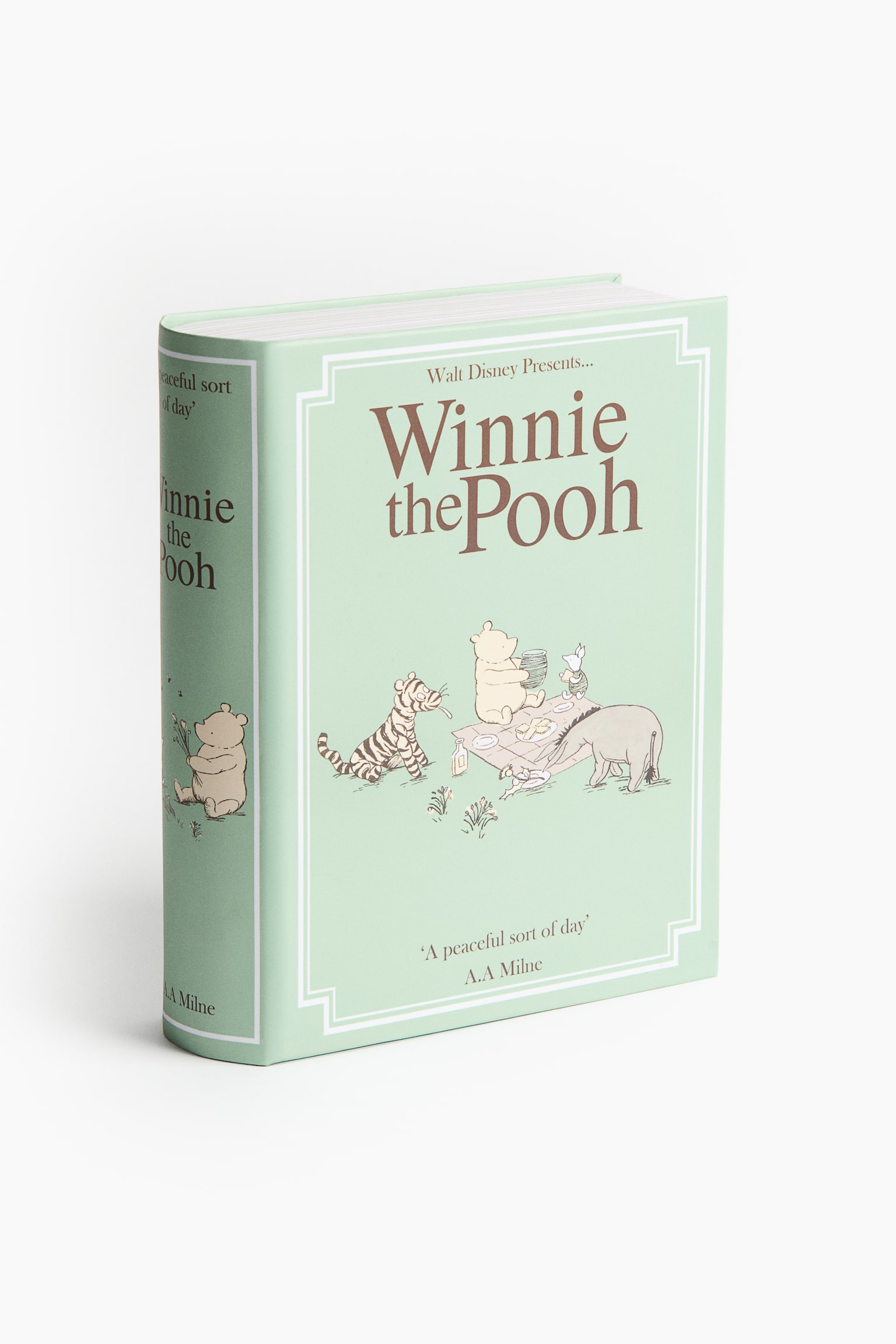 Book-shaped storage box - Light green/Winnie the Pooh - 1