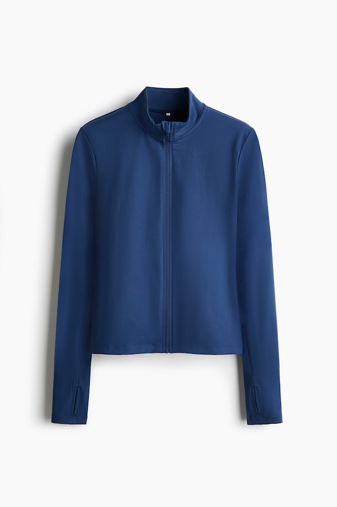 Zip-through sports jacket with SoftMove™ - Storm blue/Dusty violet/Navy blue/Navy blue/Lilac/Dark grey/Brown/Powder pink/Antique rose/Sage green/Mocha/Apricot/Pannacotta yellow/Aubergine purple/Amazonite blue/Black/Chocolate plum/White/Plum purple/Light burgundy/Dark brown/Peachy beige/Cream/Pastel pink/Dark grey - 1