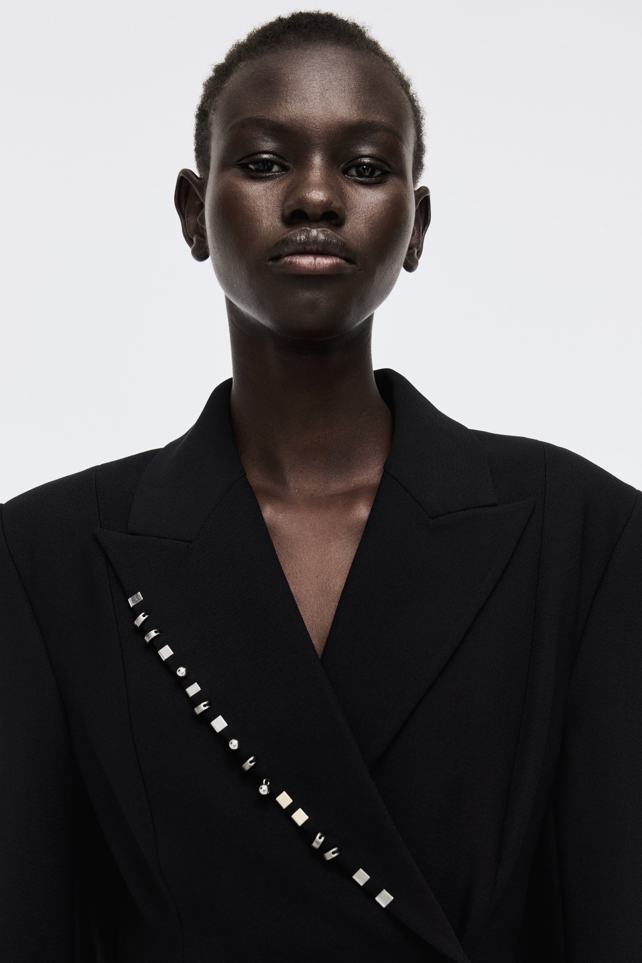 查看大圖: 鉚釘細節西裝外套 - 黑色 - Ladies | H&M 2