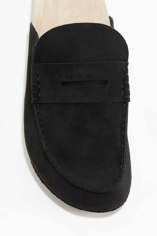 Loafer Mules - Black - 1