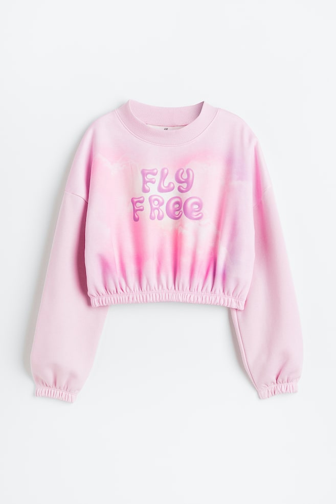 Boxy sweatshirt - Lys rosa/Fly Free/Orange/Lys rosa/Lysegul/Blokfarvet/Lys turkis/Dalmatiner/dc/dc - 1