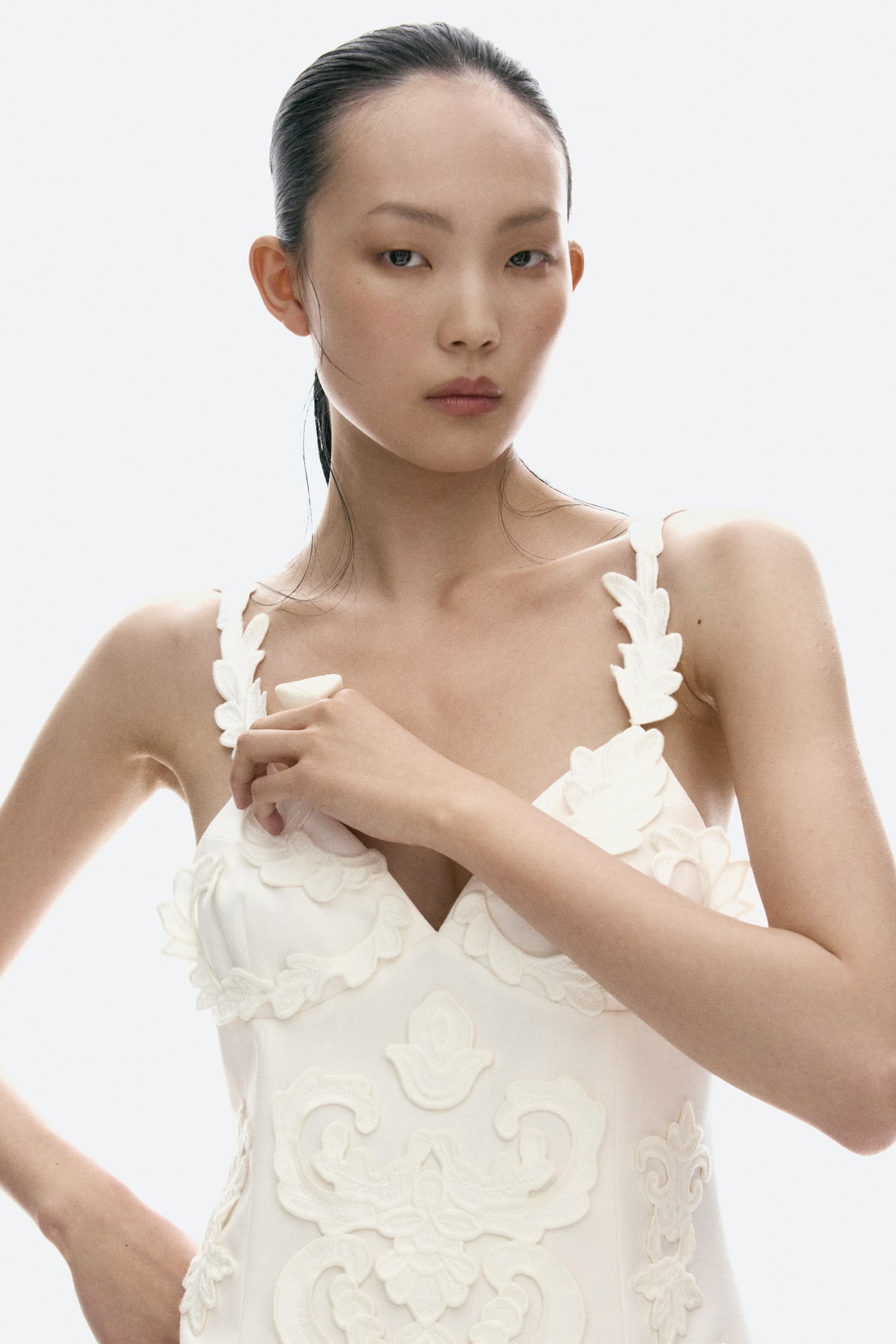 Appliqued Strappy Dress - image 5