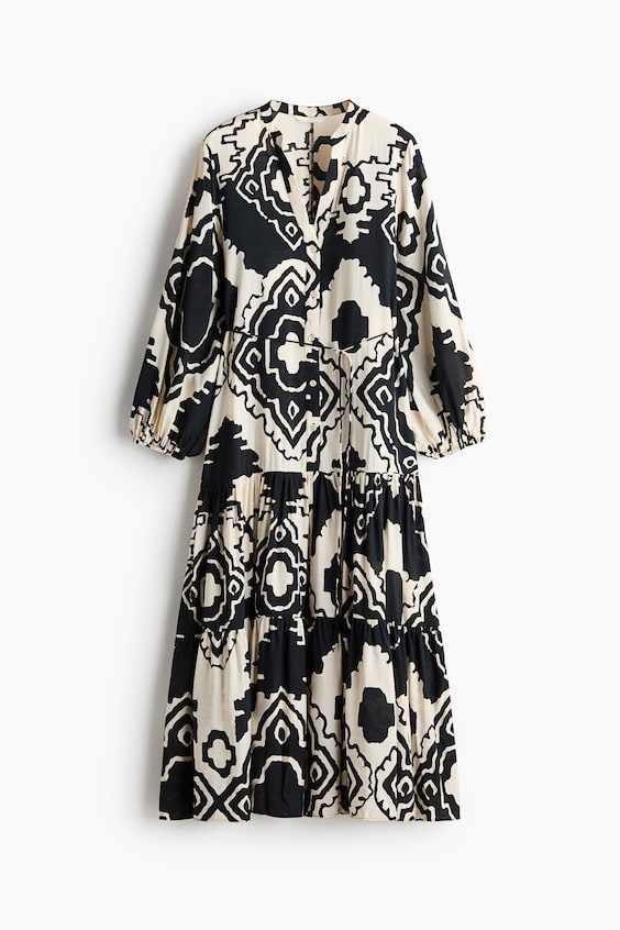 Printed Tiered Dress