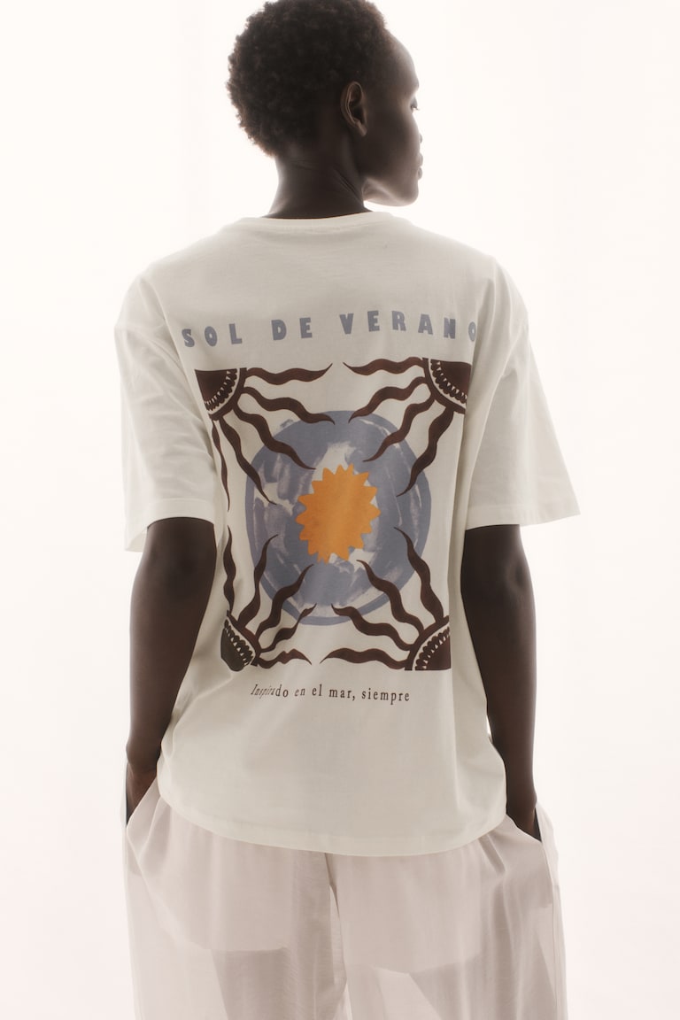 Oversized printed T-shirt