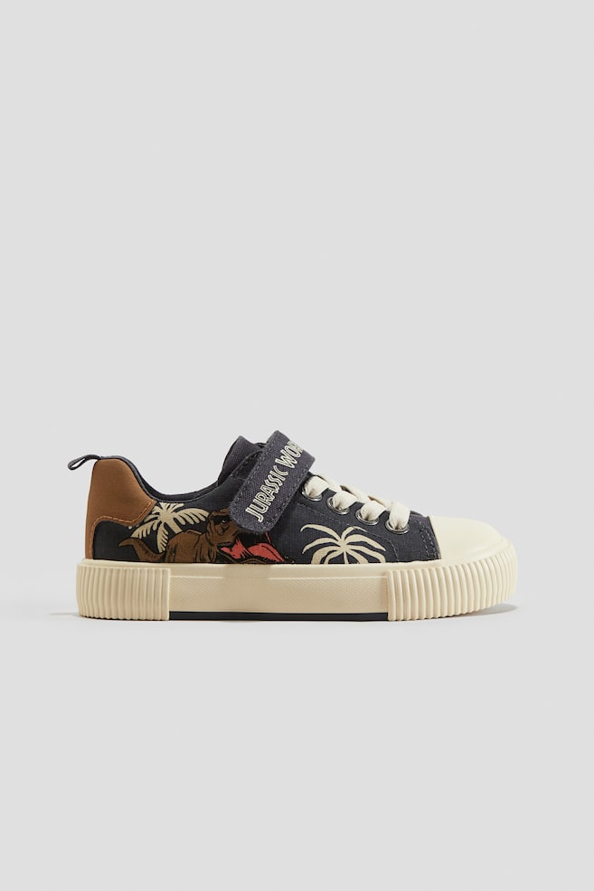 Sneaker aus bedrucktem Baumwollcanvas - Dunkelgrau/Jurassic World - 1