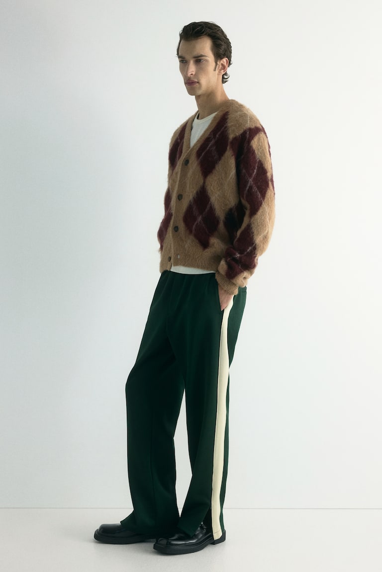 Donji deo trenerke sa bočnim prugama Relaxed Fit