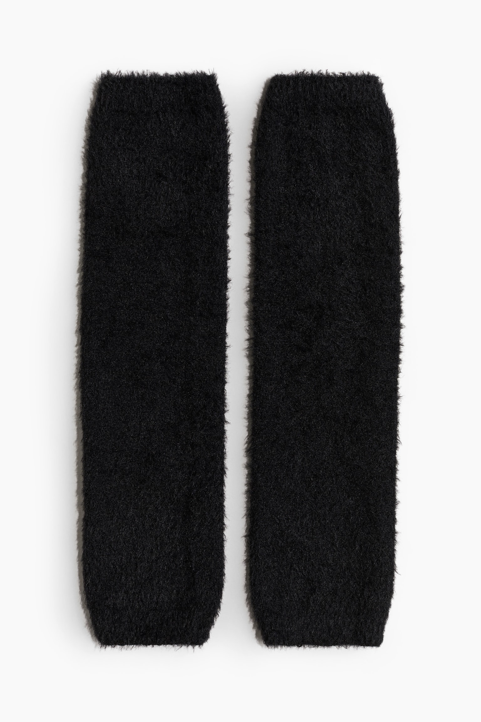 Fuzzy sports leg warmers - Black - 1