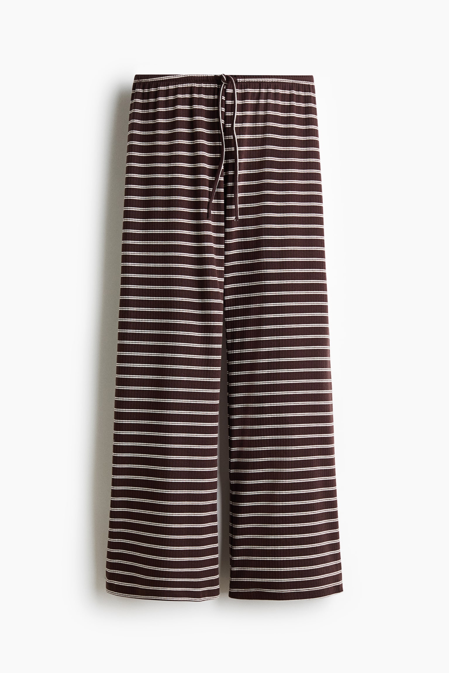 Cotton-blend trousers - Dark brown/Striped/Black/Striped/White/Light pink striped/White/Pink striped/Dark brown/Striped/White/Light blue striped - 2