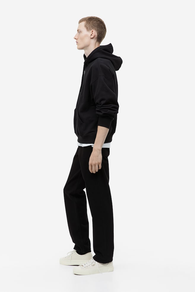 Oversized Fit Cotton hoodie - Black/Burgundy/Deep lilac/Old pink - 4