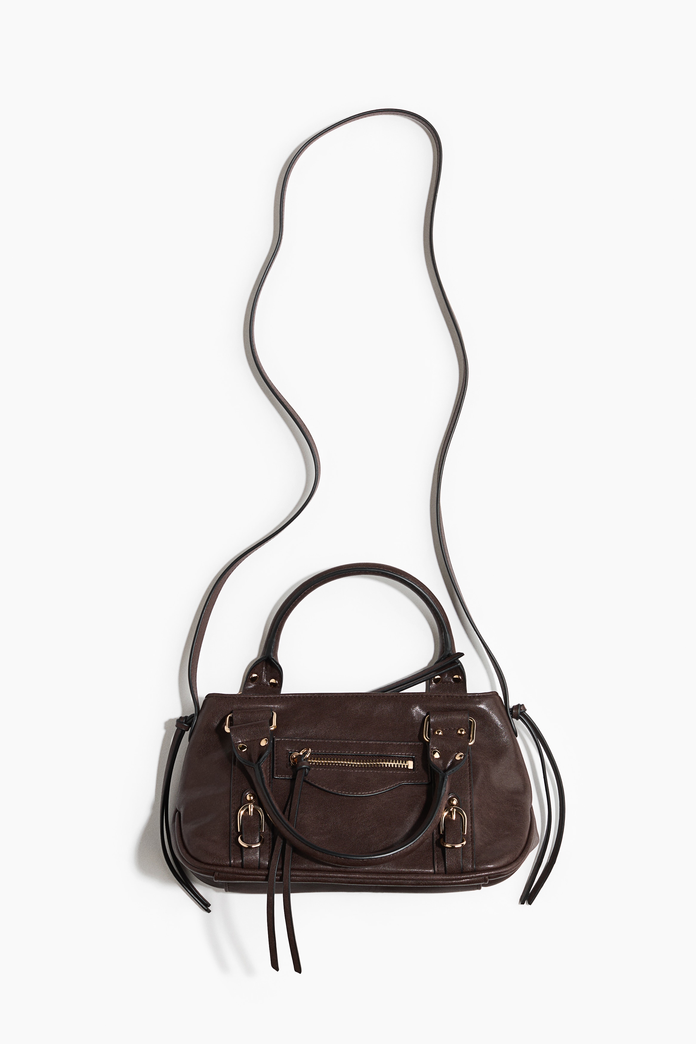 Small crossbody bag - Dark brown/Black/Dark grey