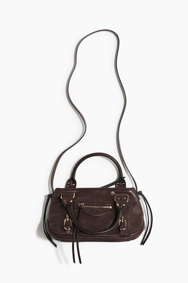 Petit sac crossbody - Marron foncé/Noir/Gris foncé - 1