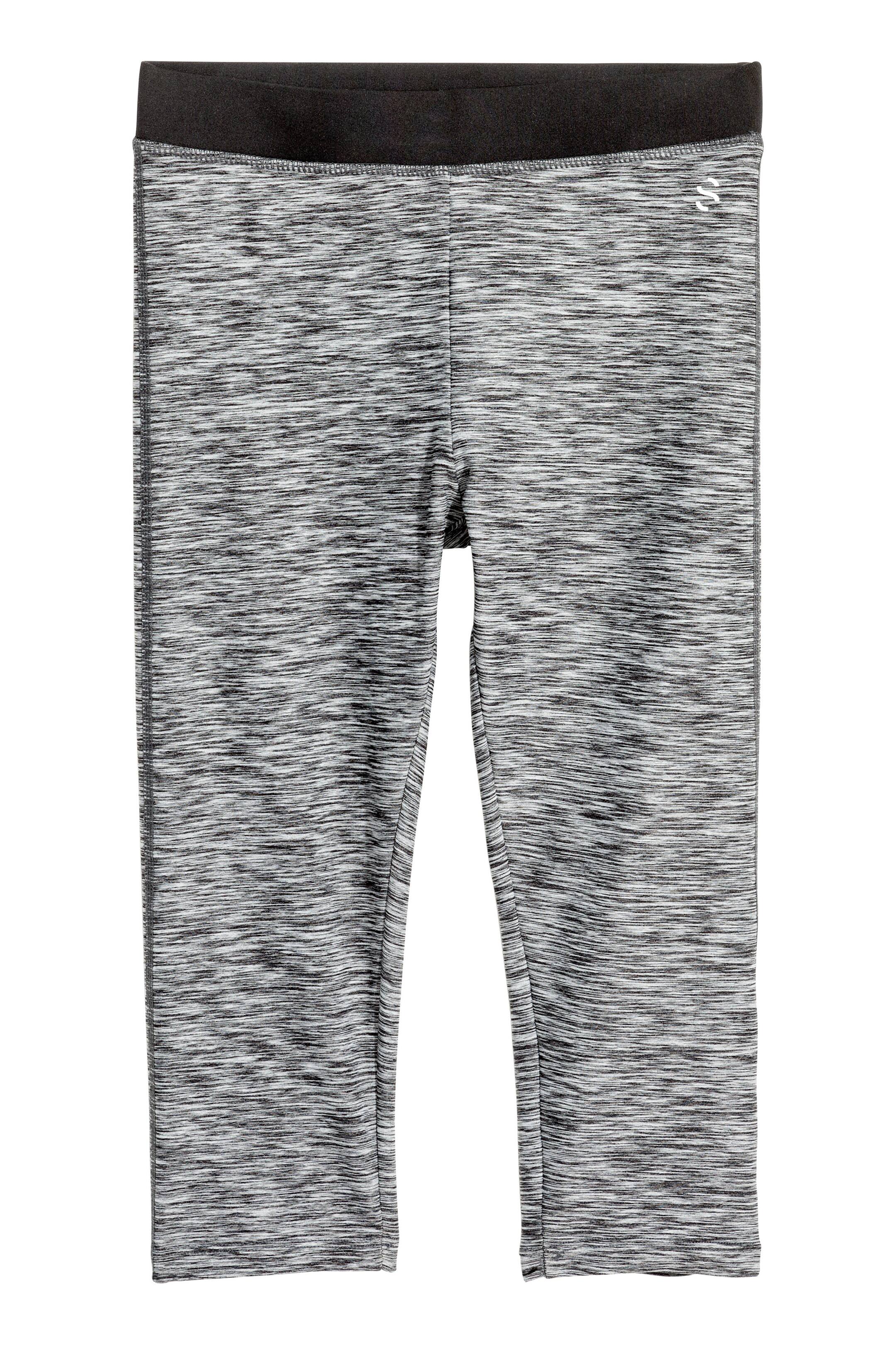 View larger image: Sports tights - Dark grey marl - Kids | H&M GB 1