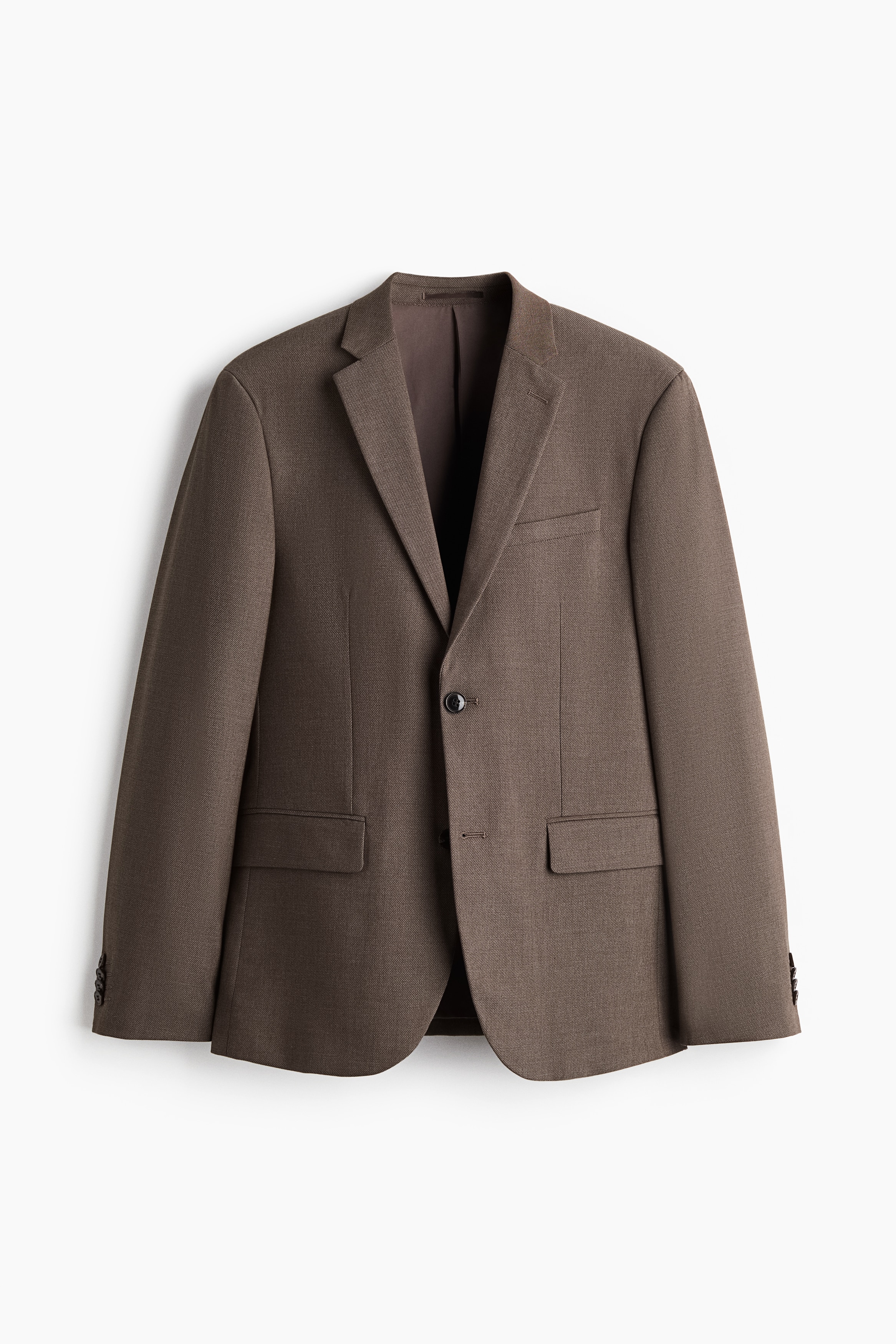 Slim Fit Single-breasted jacket - Brown/Khaki green/Beige