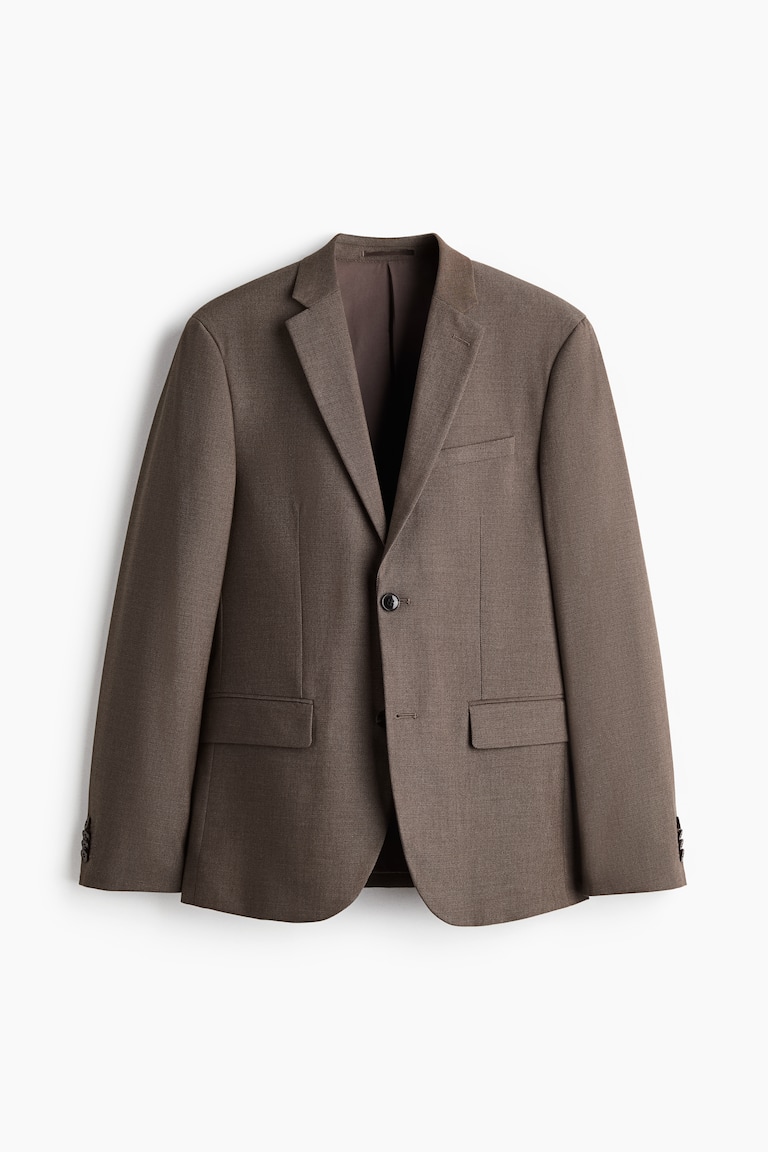 スリムフィット シングルブレストジャケット - ブラウン - Men | H&M JP