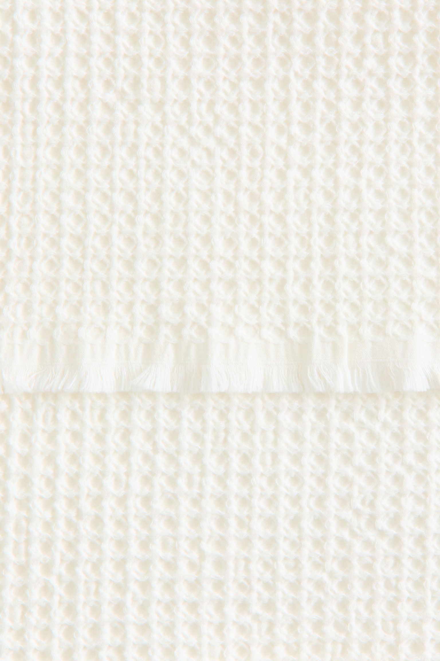 Vohvelipintainen kylpypyyhe - Valkoinen/Tummanbeige/Puuteriroosa/Vaaleankeltainen - 4