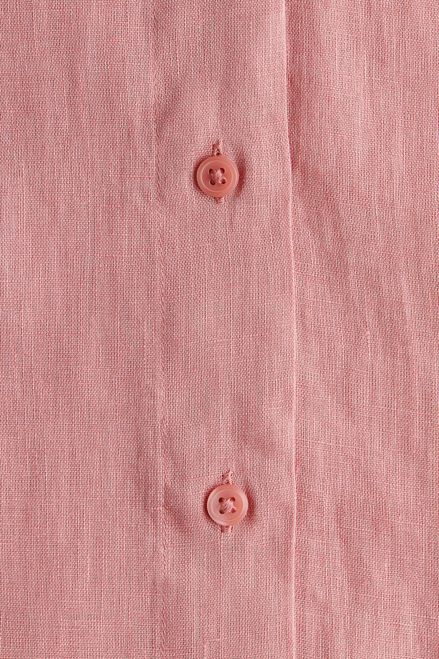 Oversized Linen Shirt - Dusty pink - 6