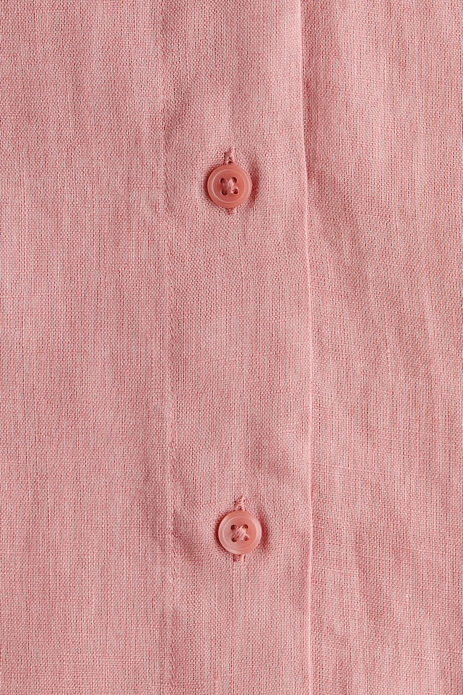Oversized Linen Shirt - Dusty pink - 6