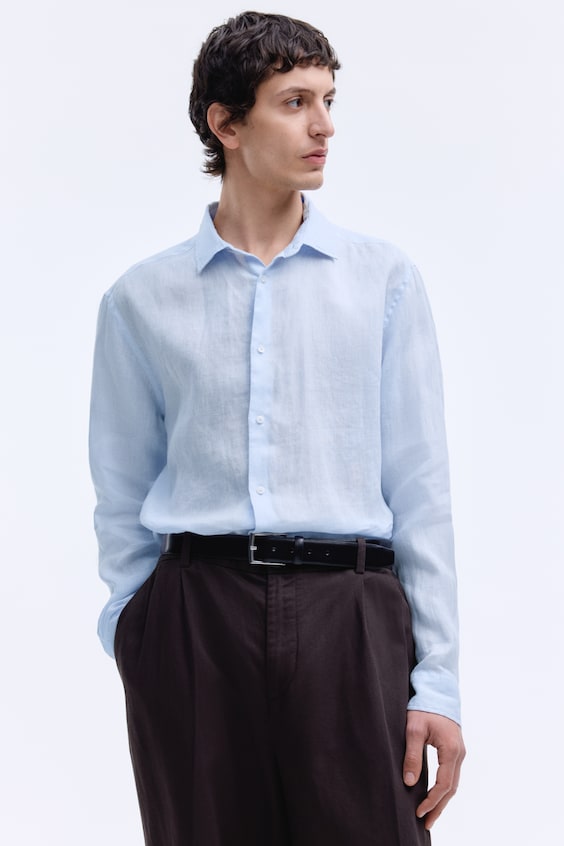 Lniana koszula Slim Fit