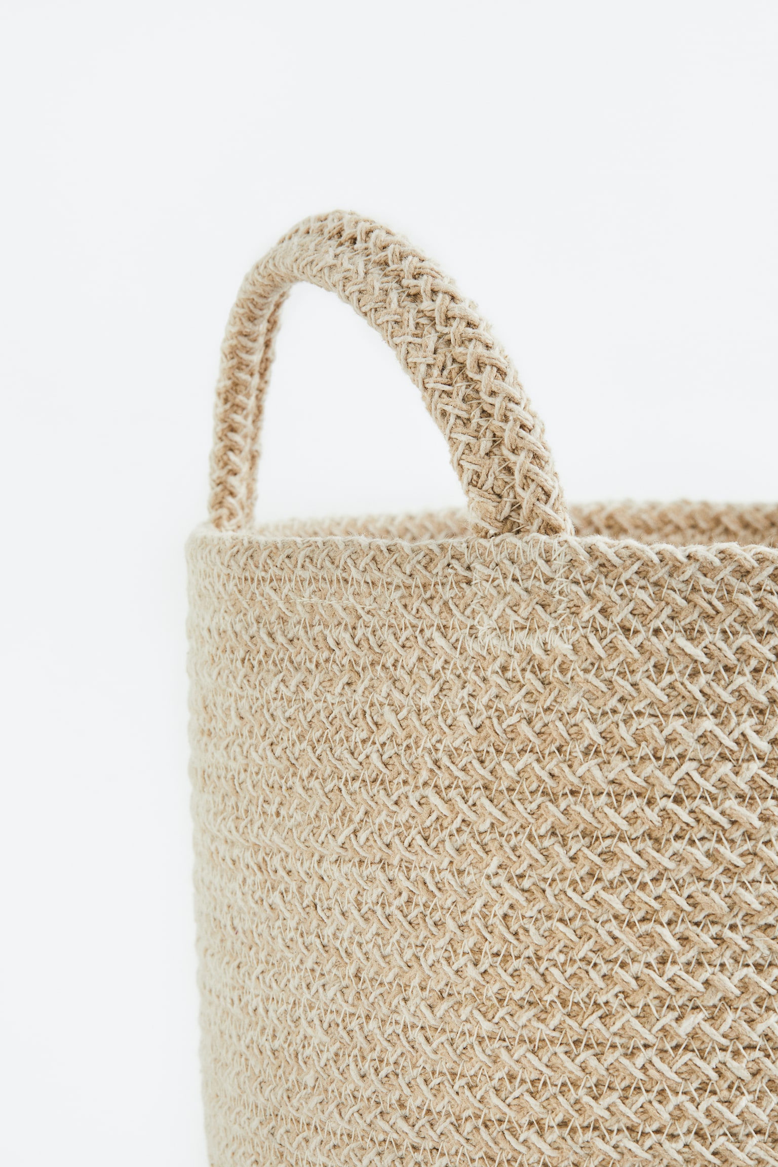 Cotton storage basket - Light beige - 4