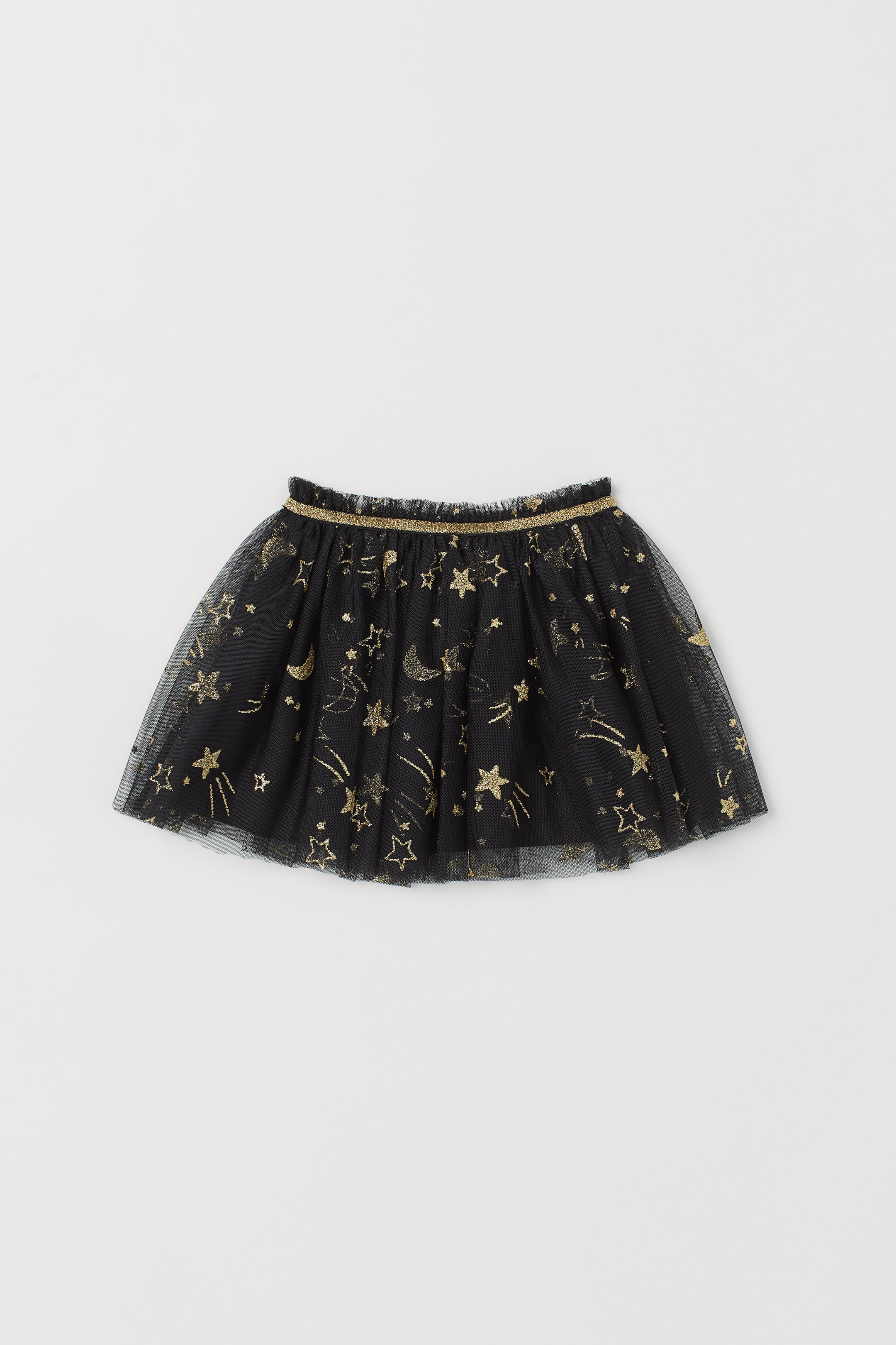 View larger image: Glittery tulle skirt - Black/Stars - Kids | H&M HK 1