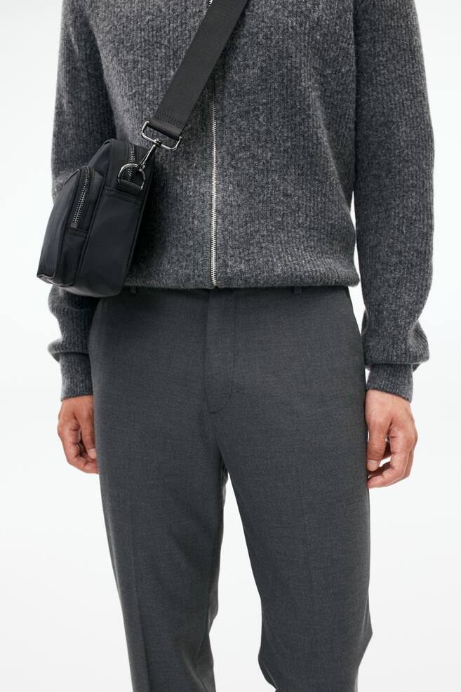 Regular Fit Tailored twill trousers - Dark grey/Black/Beige - 3