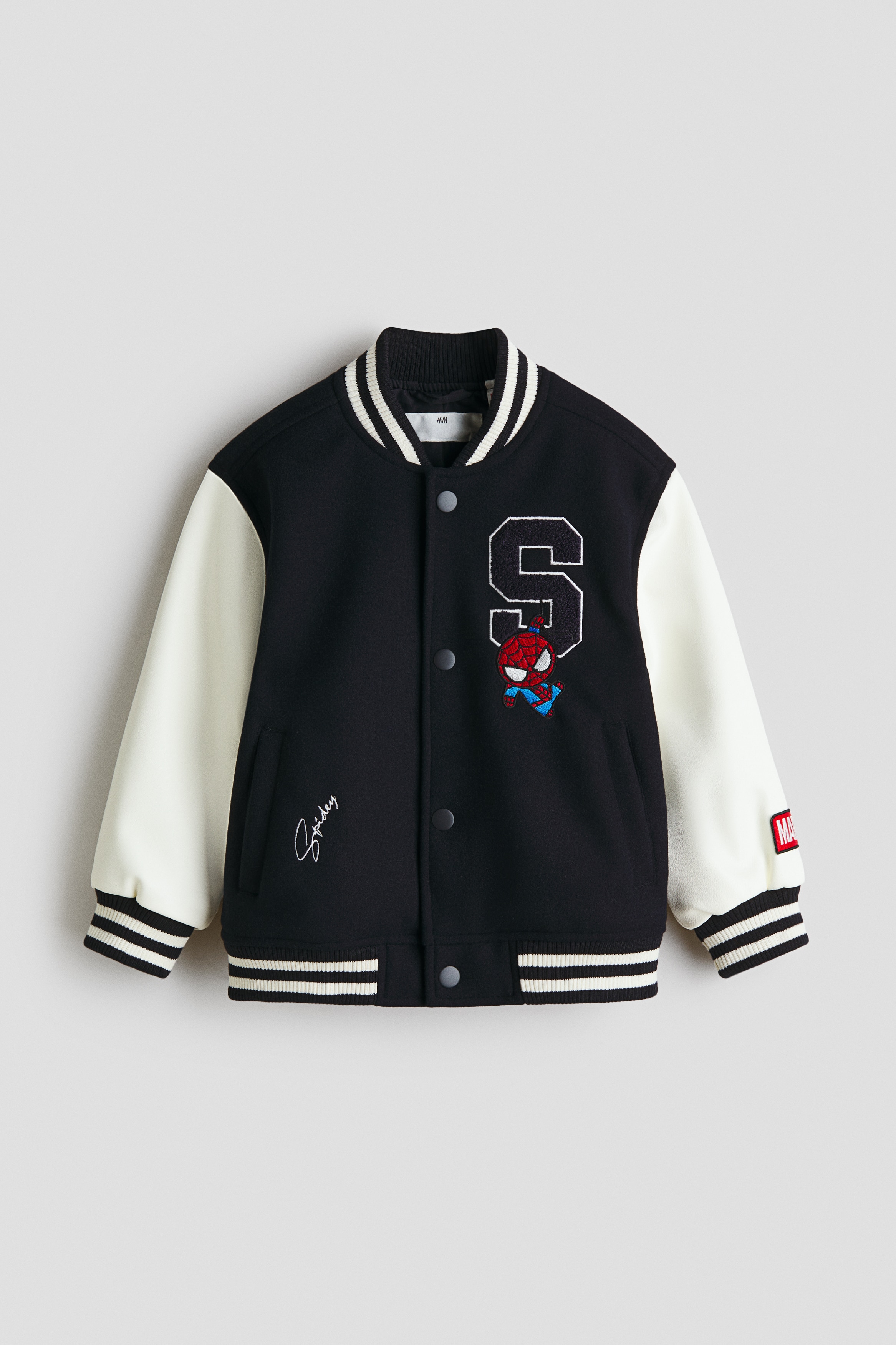 H & M - Baseballjacke mit Motiven - Blau - Kinder