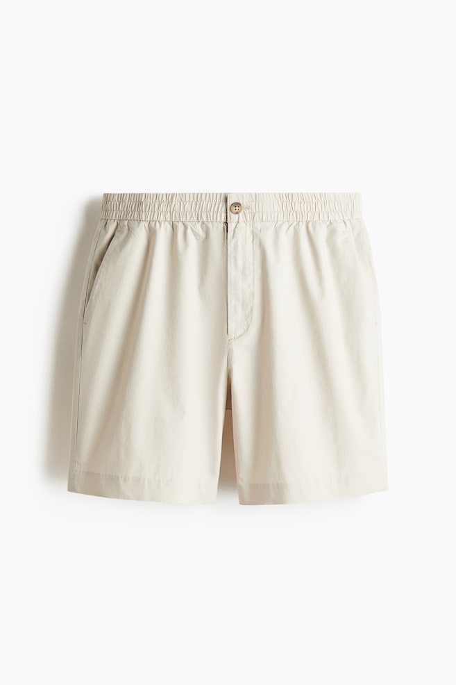 Popelineshorts in Relaxed Fit - Hellbeige/Schwarz/Dunkelbraun/Marineblau - 1