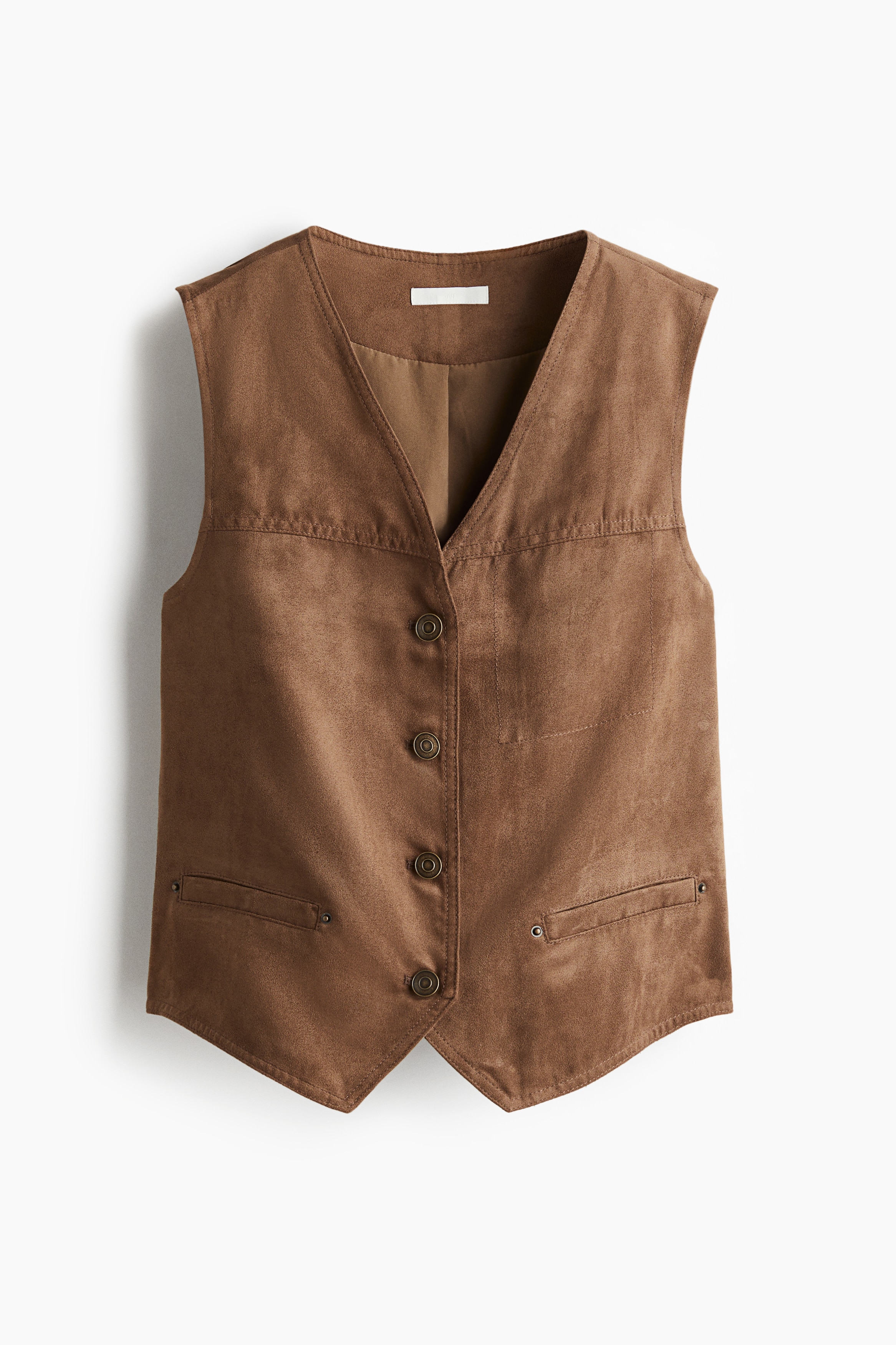 ベスト - ダークベージュ