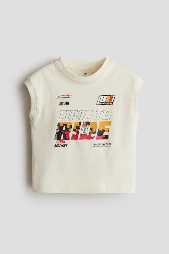 Детские топы H&M Printed Cotton Tank Top