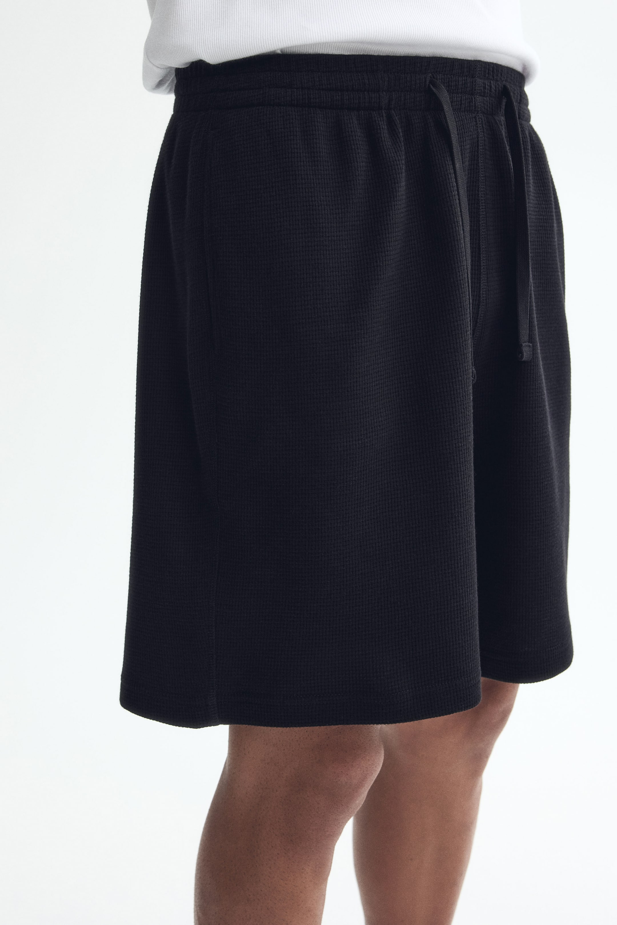 Relaxed-Fit Waffled Shorts