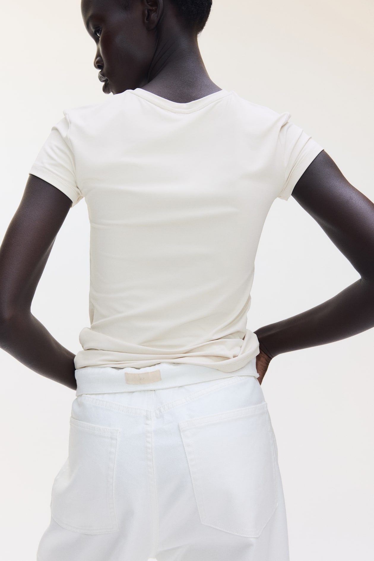 Fitted Microfiber T-shirt - image 2